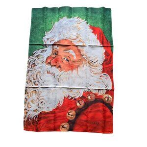 Christmas Outdoor Flag Jolly Santa Claus 30x43" David T Sands Russ Berrie SEALED